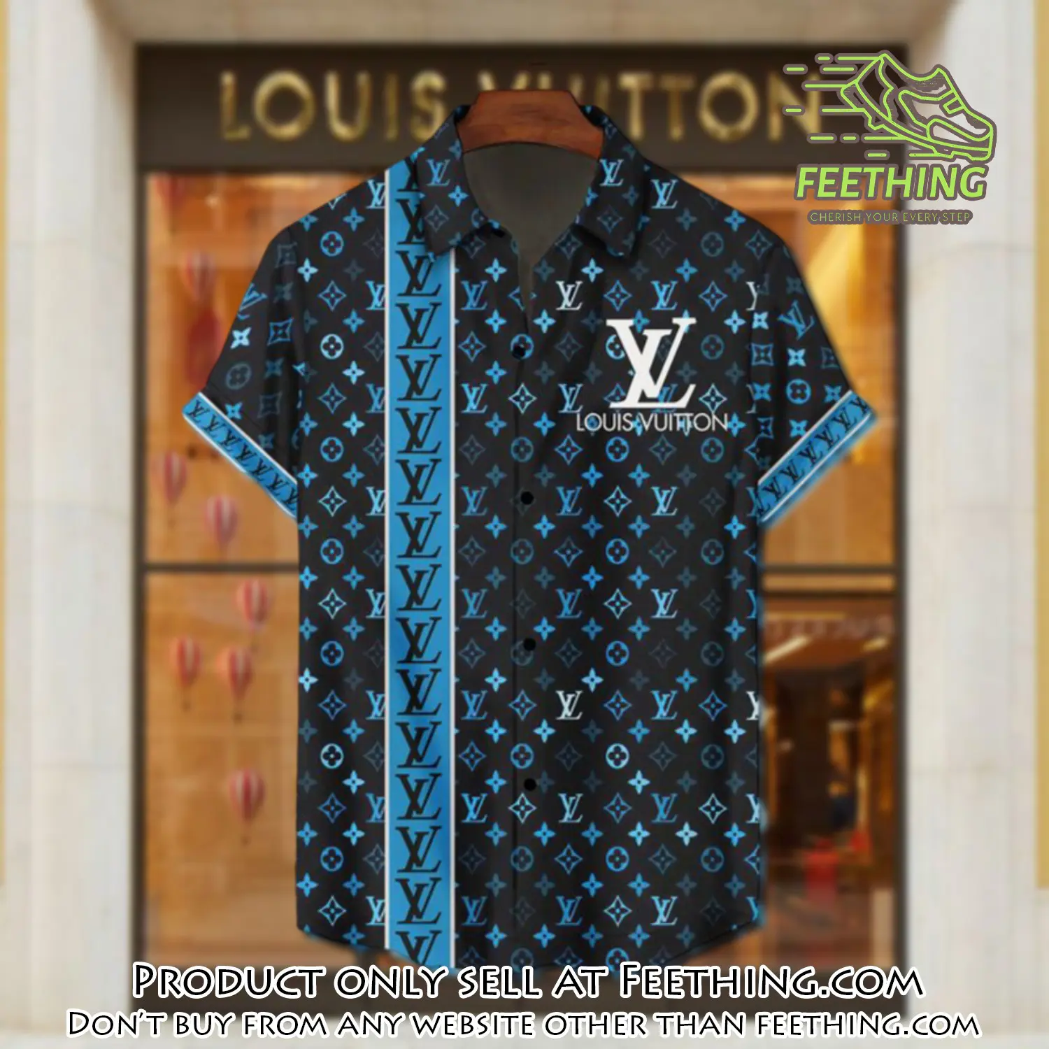 Lv louis vuitton luxury hawaiian shirt & short set lhs1195 ft3826739